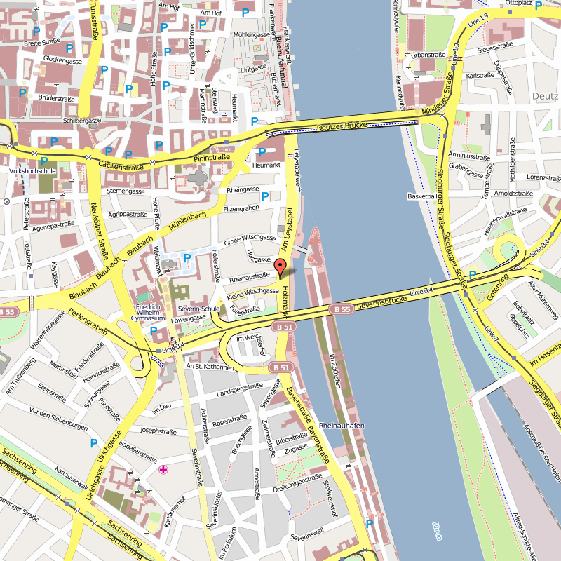 centre ville  cologne carte